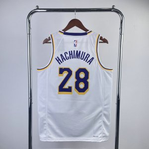 NBA 28 Hachimura Lakers Maillot blanc